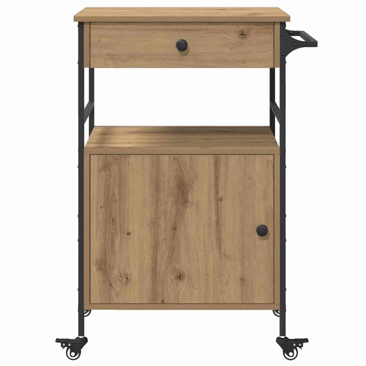 vidaXL Καρότσι Κουζίνας Artisan Oak 56 x 43 x 89,5 εκ