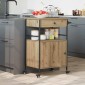 vidaXL Καρότσι Κουζίνας Artisan Oak 56 x 43 x 89,5 εκ