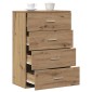 vidaXL Πλαϊνό γραφείο Artisan Oak 60 x 31 x 84 εκ. Επεξεργασμένο Ξύλο