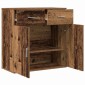 vidaXL Πλαϊνό γραφείο Παλιό ξύλο 78 x 38 x 80 εκ Επεξεργασμένο Ξύλο