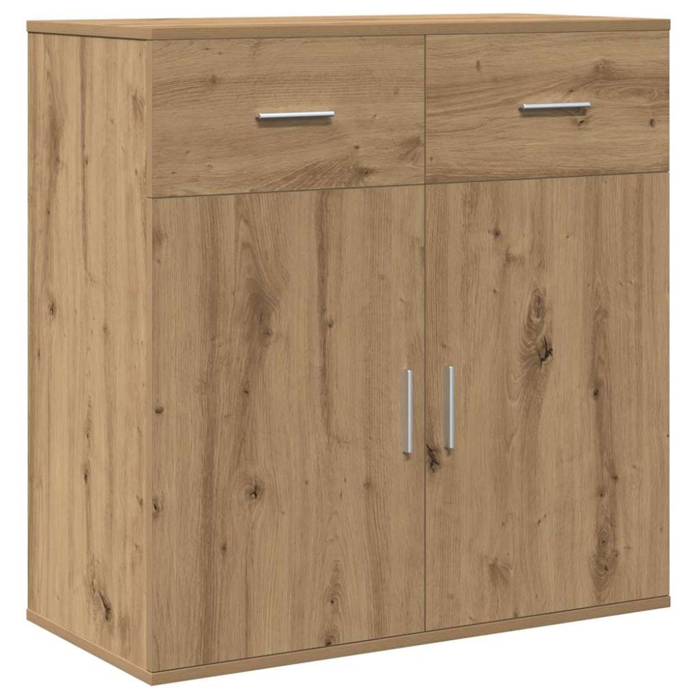vidaXL Πλαϊνό γραφείο Artisan Oak 78 x 38 x 80 εκ Επεξεργασμένο Ξύλο
