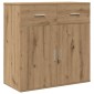 vidaXL Πλαϊνό γραφείο Artisan Oak 78 x 38 x 80 εκ Επεξεργασμένο Ξύλο