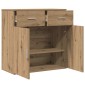 vidaXL Πλαϊνό γραφείο Artisan Oak 78 x 38 x 80 εκ Επεξεργασμένο Ξύλο