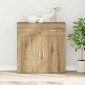 vidaXL Πλαϊνό γραφείο Artisan Oak 78 x 38 x 80 εκ Επεξεργασμένο Ξύλο
