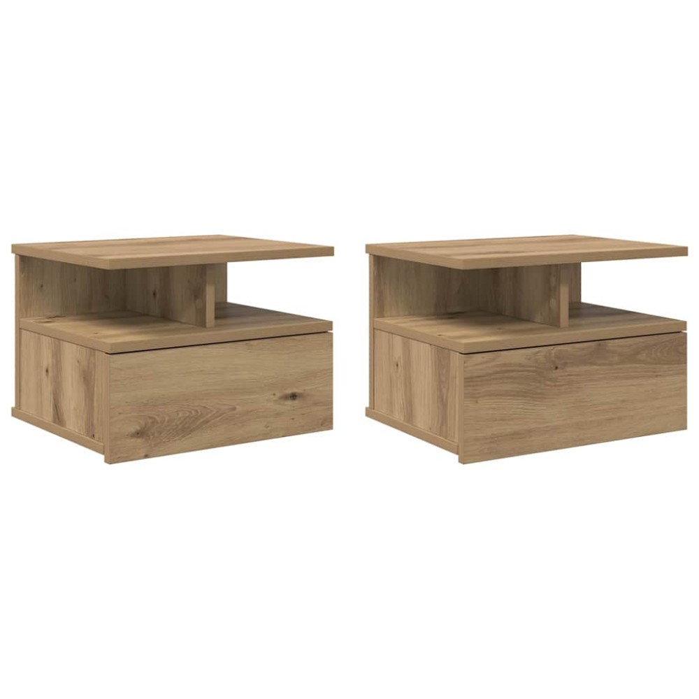 vidaXL Κρεβάτι με Float 2 τμχ. Artisan Oak 40 x 31 x 28 εκ