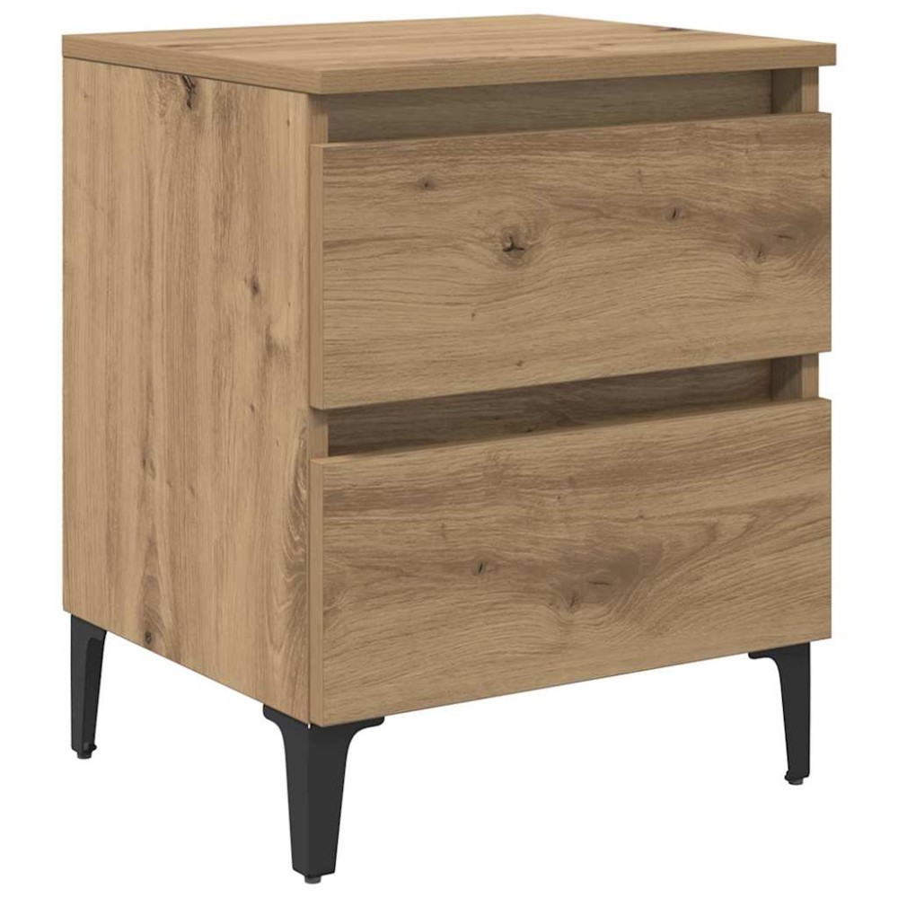 vidaXL Κομοδίνο Artisan Oak 40 x 35 x 50 εκ. Επεξεργασμένο Ξύλο