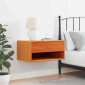 vidaXL Κομοδίνο Κερωτό καφέ 50 x 32,5 x 24 εκ Μασίφ ξύλο πεύκου