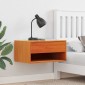 vidaXL Κομοδίνο 2 τμχ. Κερωτό καφέ 50 x 32,5 x 24 εκ Μασίφ ξύλο πεύκου