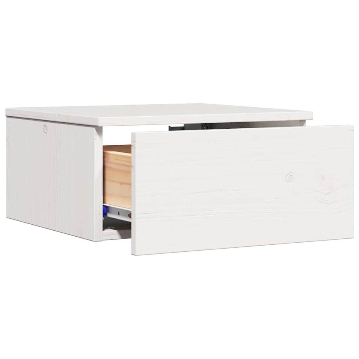 vidaXL Κομοδίνο 2 τμχ. Λευκό 37 x 35 x 18,5 εκ Μασίφ ξύλο πεύκου