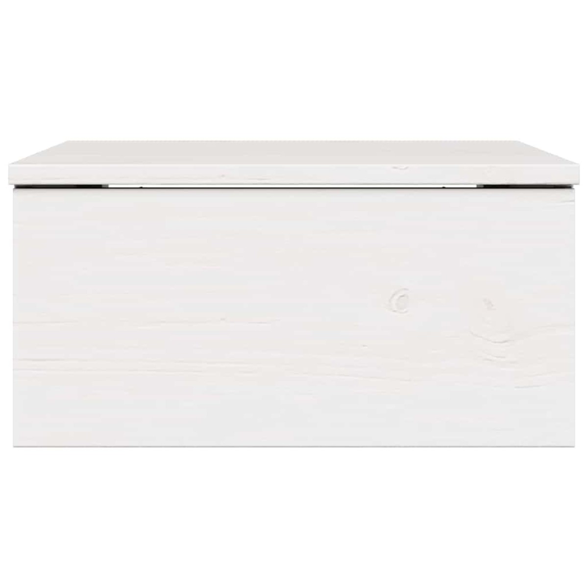 vidaXL Κομοδίνο 2 τμχ. Λευκό 37 x 35 x 18,5 εκ Μασίφ ξύλο πεύκου