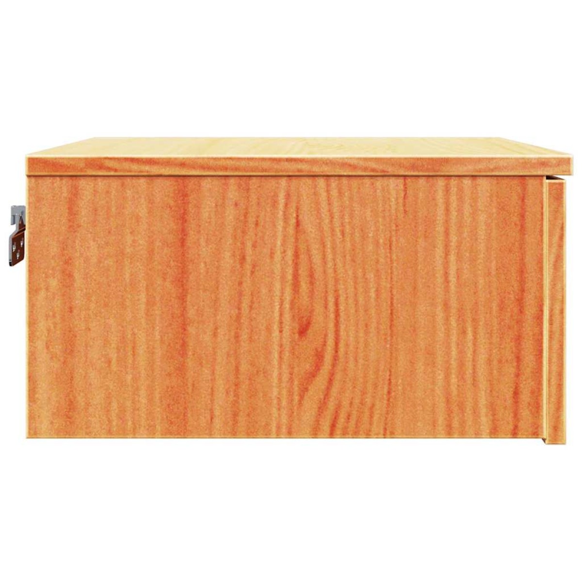 vidaXL Κομοδίνο Κερωτό καφέ 37 x 35 x 18,5 εκ Μασίφ ξύλο πεύκου