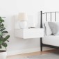 vidaXL Κομοδίνο με συρτάρι Λευκό 44 x 32,5 x 40 εκ. Μασίφ ξύλο πεύκου