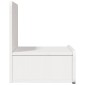 vidaXL Κομοδίνο με συρτάρι Λευκό 44 x 32,5 x 40 εκ. Μασίφ ξύλο πεύκου