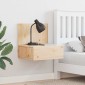 vidaXL Κομοδίνο με συρτάρι Καφέ 42 x 32,5 x 40 εκ Μασίφ ξύλο πεύκου