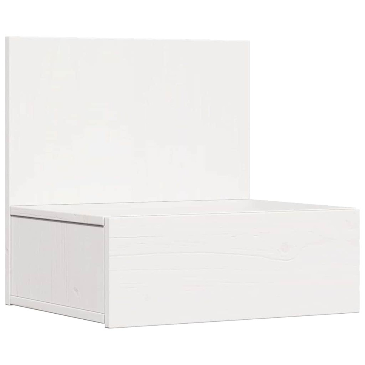 vidaXL Κομοδίνο 2 τμχ. Λευκό 42 x 32,5 x 40 εκ Μασίφ ξύλο πεύκου