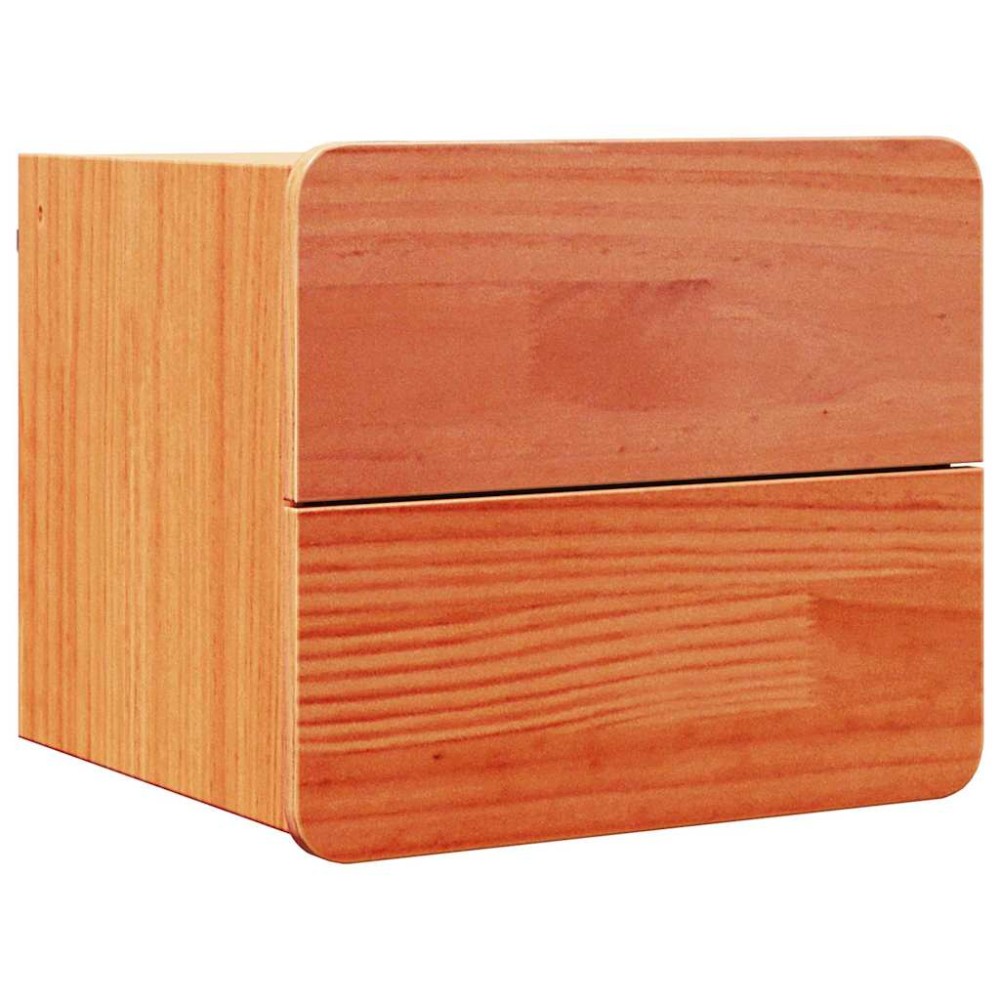 vidaXL Κομοδίνο Κερωτό καφέ 39 x 34 x 33 εκ. Μασίφ ξύλο πεύκου