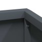 vidaXL Γλάστρα Κήπου Ανθρακί 60 x 60 x 50 εκ Ψυχρής έλασης χάλυβας