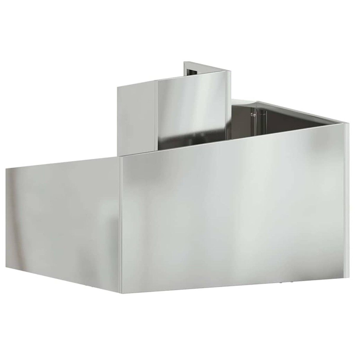 vidaXL Γλάστρα Κήπου Ασημί 60 x 60 x 50 εκ Επικαλυμμένος Χάλυβας