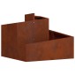 vidaXL Γλάστρα Κήπου Σκ rusty 60 x 60 x 50 εκ