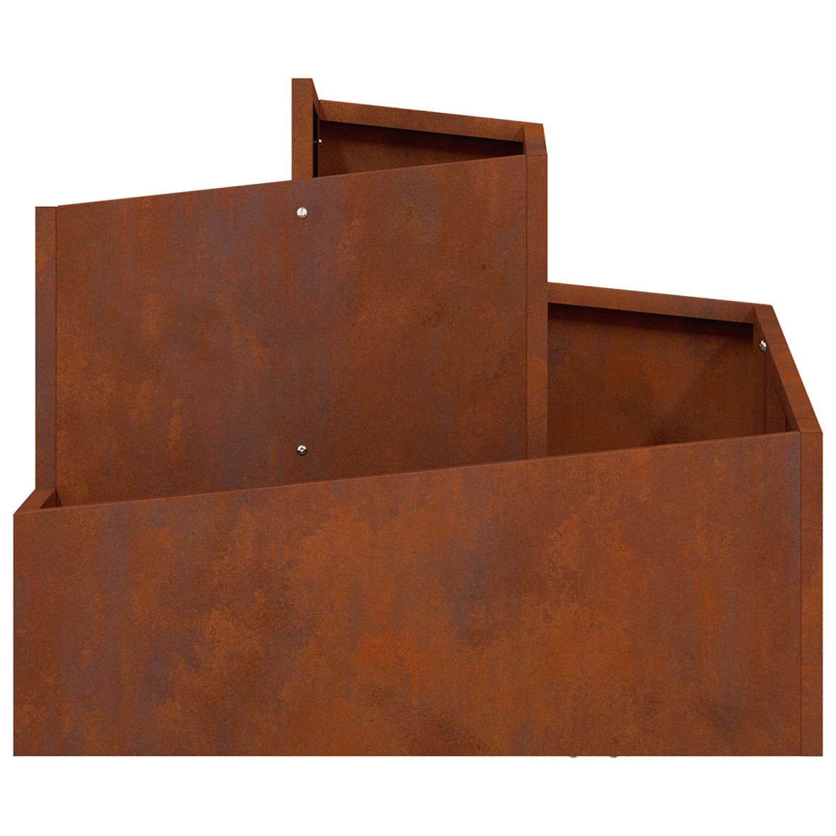 vidaXL Γλάστρα Κήπου Σκ rusty 60 x 60 x 50 εκ