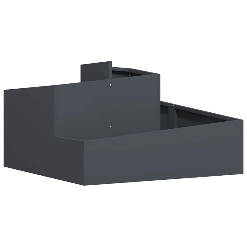 vidaXL Γλάστρα Κήπου Ανθρακί 80 x 80 x 50 εκ. Ψυχρής έλασης χάλυβας