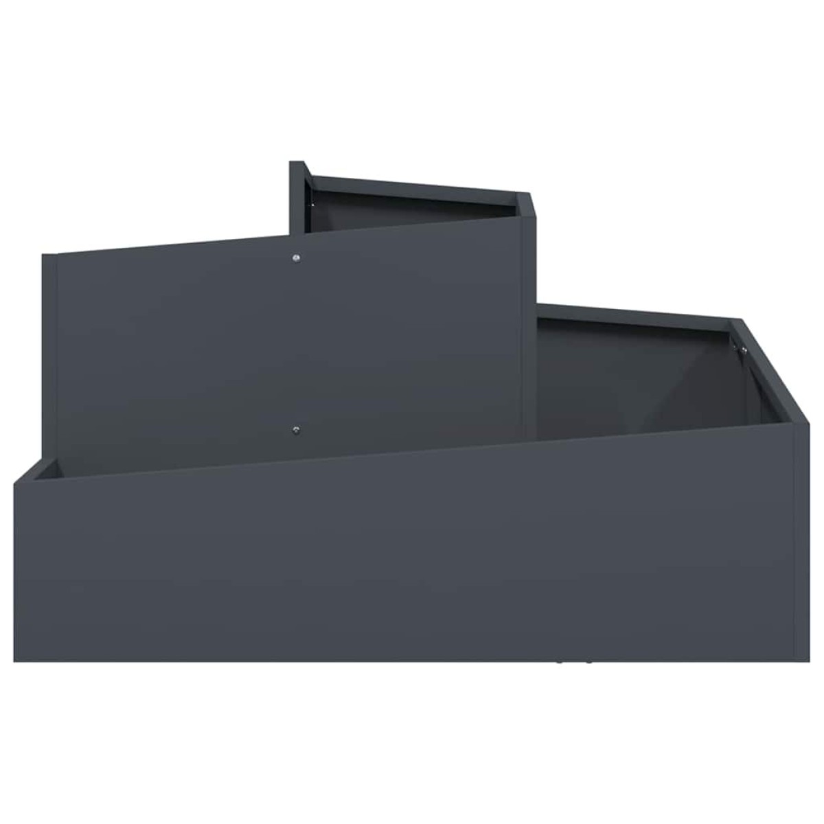 vidaXL Γλάστρα Κήπου Ανθρακί 80 x 80 x 50 εκ. Ψυχρής έλασης χάλυβας