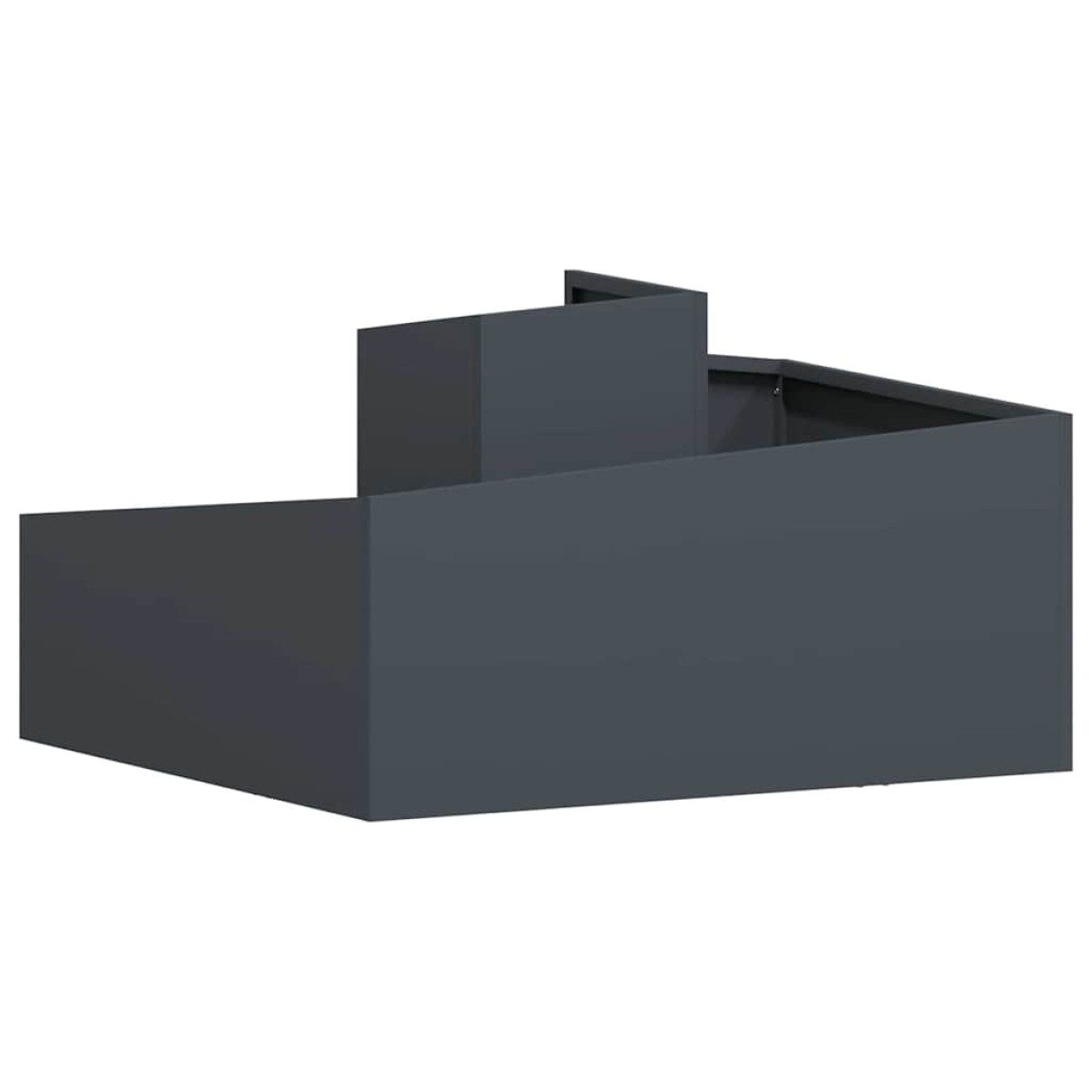 vidaXL Γλάστρα Κήπου Ανθρακί 80 x 80 x 50 εκ. Ψυχρής έλασης χάλυβας