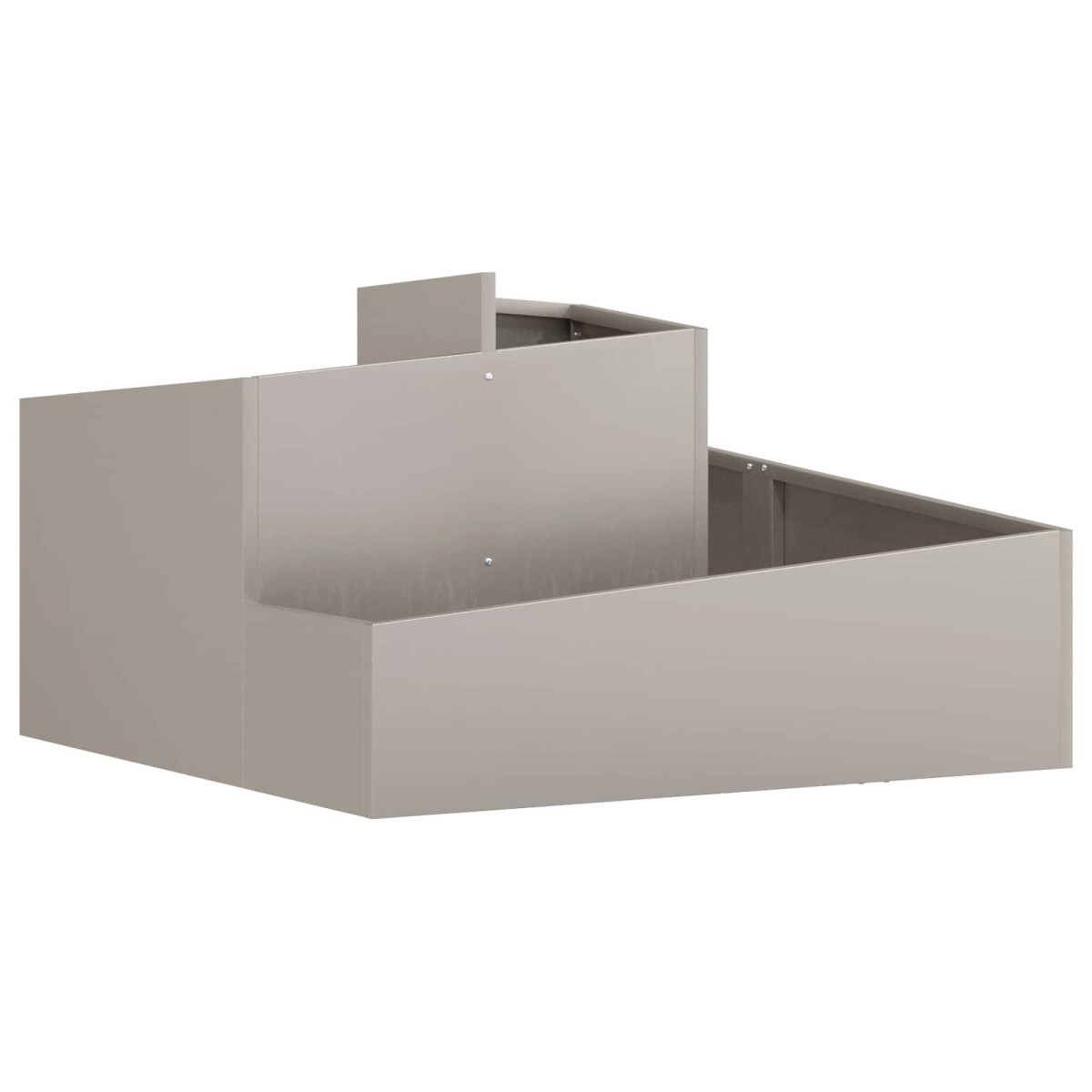 vidaXL Γλάστρα Κήπου Σκ rusty 80 x 80 x 50 εκ.