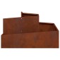 vidaXL Γλάστρα Κήπου Σκ rusty 80 x 80 x 50 εκ.