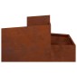 vidaXL Γλάστρα Κήπου Σκ rusty 80 x 80 x 50 εκ.