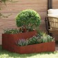 vidaXL Γλάστρα Κήπου Σκ rusty 80 x 80 x 50 εκ.