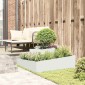 vidaXL Γλάστρα Κήπου Λευκό 100 x 100 x 50 cm Ψυχρής έλασης χάλυβας