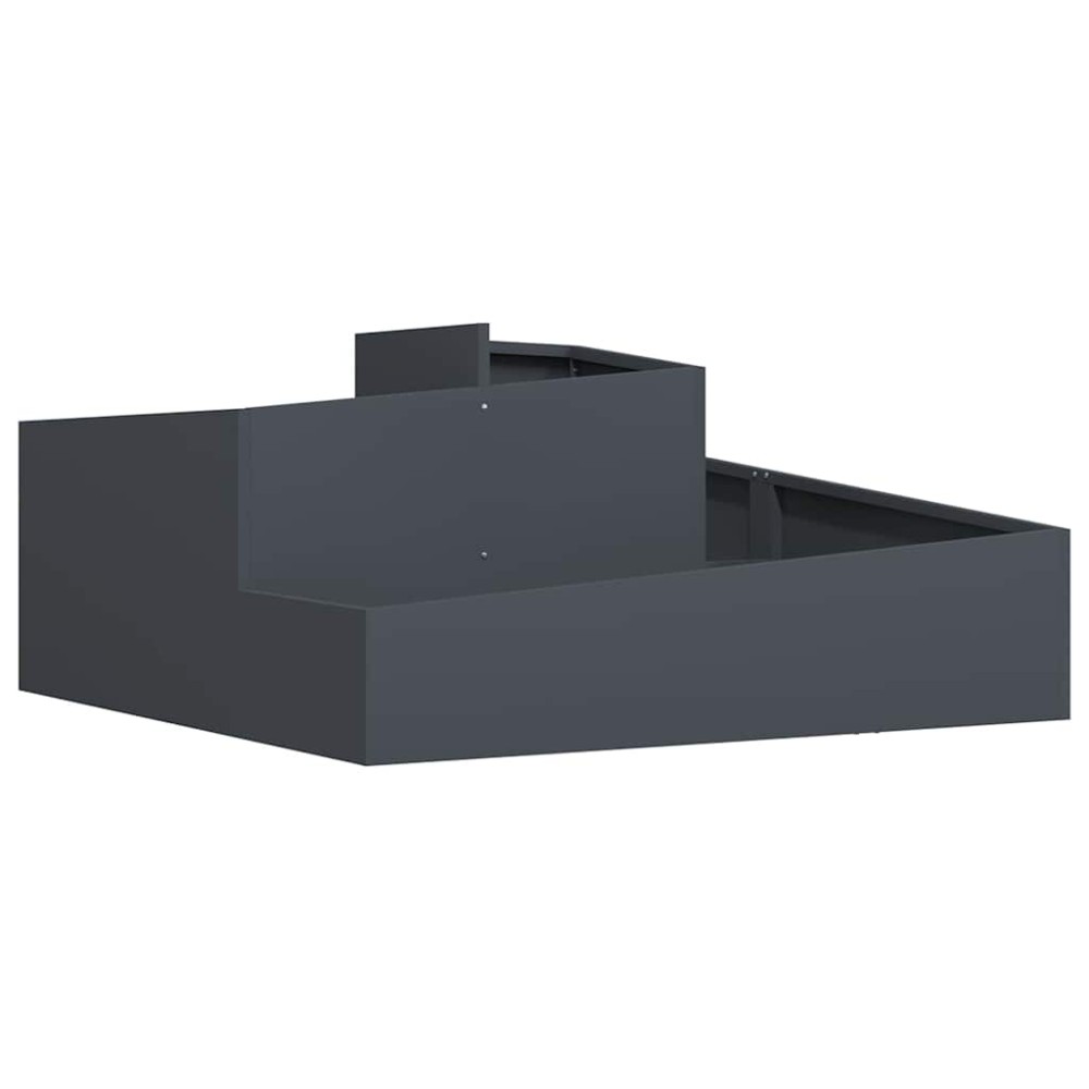 vidaXL Γλάστρα Κήπου Ανθρακί 100 x 100 x 50 cm Ψυχρής έλασης χάλυβας