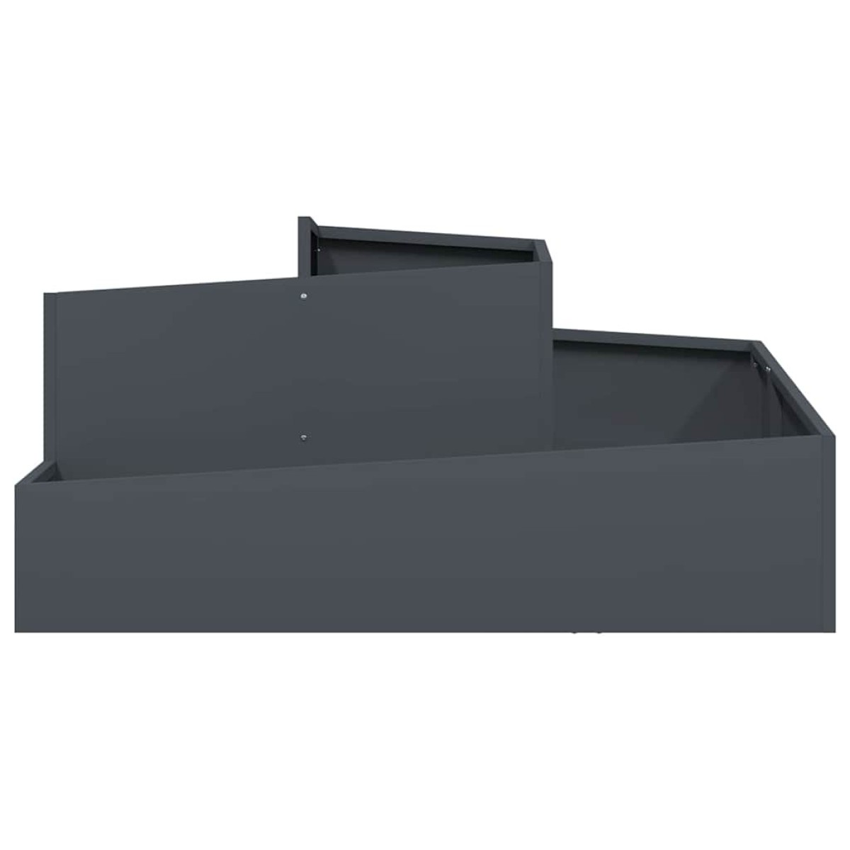 vidaXL Γλάστρα Κήπου Ανθρακί 100 x 100 x 50 cm Ψυχρής έλασης χάλυβας
