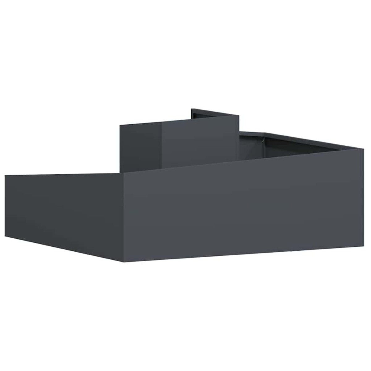 vidaXL Γλάστρα Κήπου Ανθρακί 100 x 100 x 50 cm Ψυχρής έλασης χάλυβας