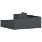 vidaXL Γλάστρα Κήπου Ανθρακί 100 x 100 x 50 cm Ψυχρής έλασης χάλυβας