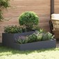 vidaXL Γλάστρα Κήπου Ανθρακί 100 x 100 x 50 cm Ψυχρής έλασης χάλυβας
