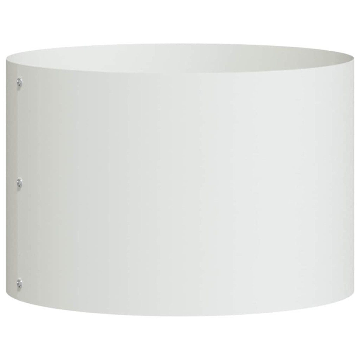 vidaXL Δακτύλιος γλάστρας Λευκό 30 x 30 x 20 cm Ψυχρής έλασης χάλυβας