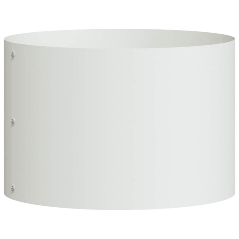 vidaXL Δακτύλιος γλάστρας Λευκό 30 x 30 x 20 cm Ψυχρής έλασης χάλυβας