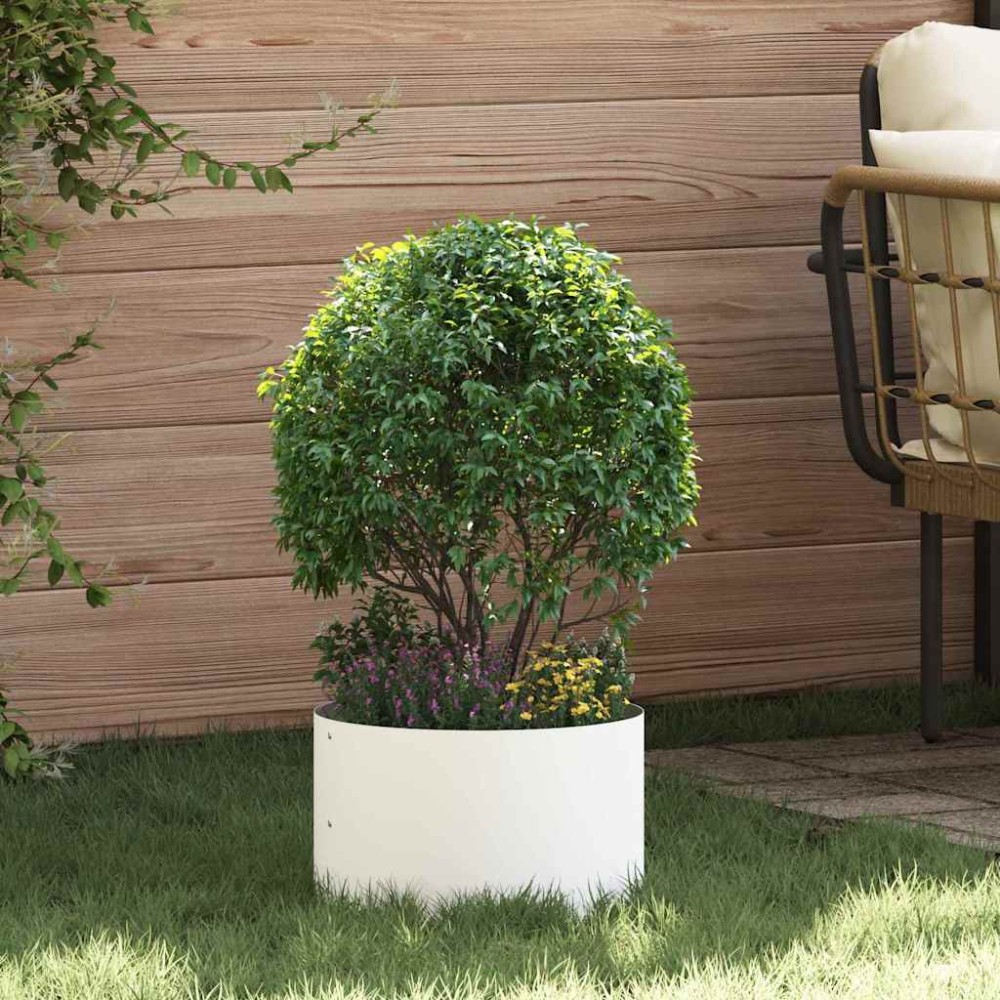 vidaXL Δακτύλιος γλάστρας 5 τμχ. Λευκό 30 x 30 x 20 cm