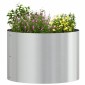 vidaXL Δακτύλιος γλάστρας Ασημί 30 x 30 x 20 cm Επικαλυμμένος Χάλυβας