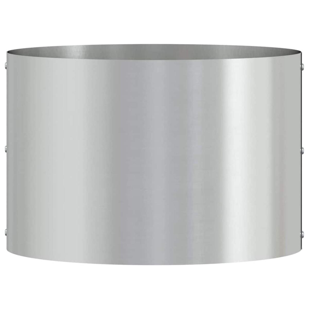 vidaXL Δακτύλιος γλάστρας Ασημί 30 x 30 x 20 cm Επικαλυμμένος Χάλυβας