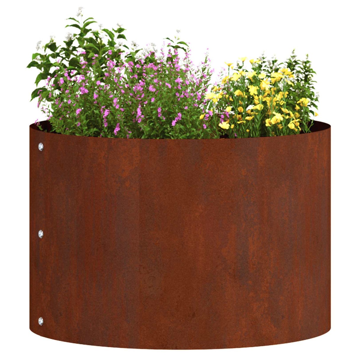 vidaXL Δακτύλιος γλάστρας Σκ rusty 30 x 30 x 20 cm