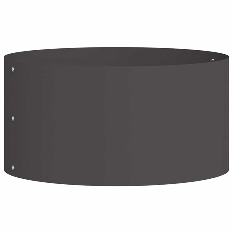 vidaXL Δακτύλιος γλάστρας Μαύρο 40 x 40 x 20 cm Ψυχρής έλασης χάλυβας