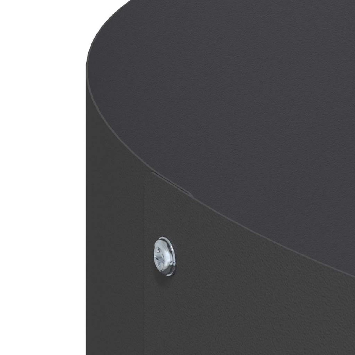 vidaXL Δακτύλιος γλάστρας Μαύρο 40 x 40 x 20 cm Ψυχρής έλασης χάλυβας