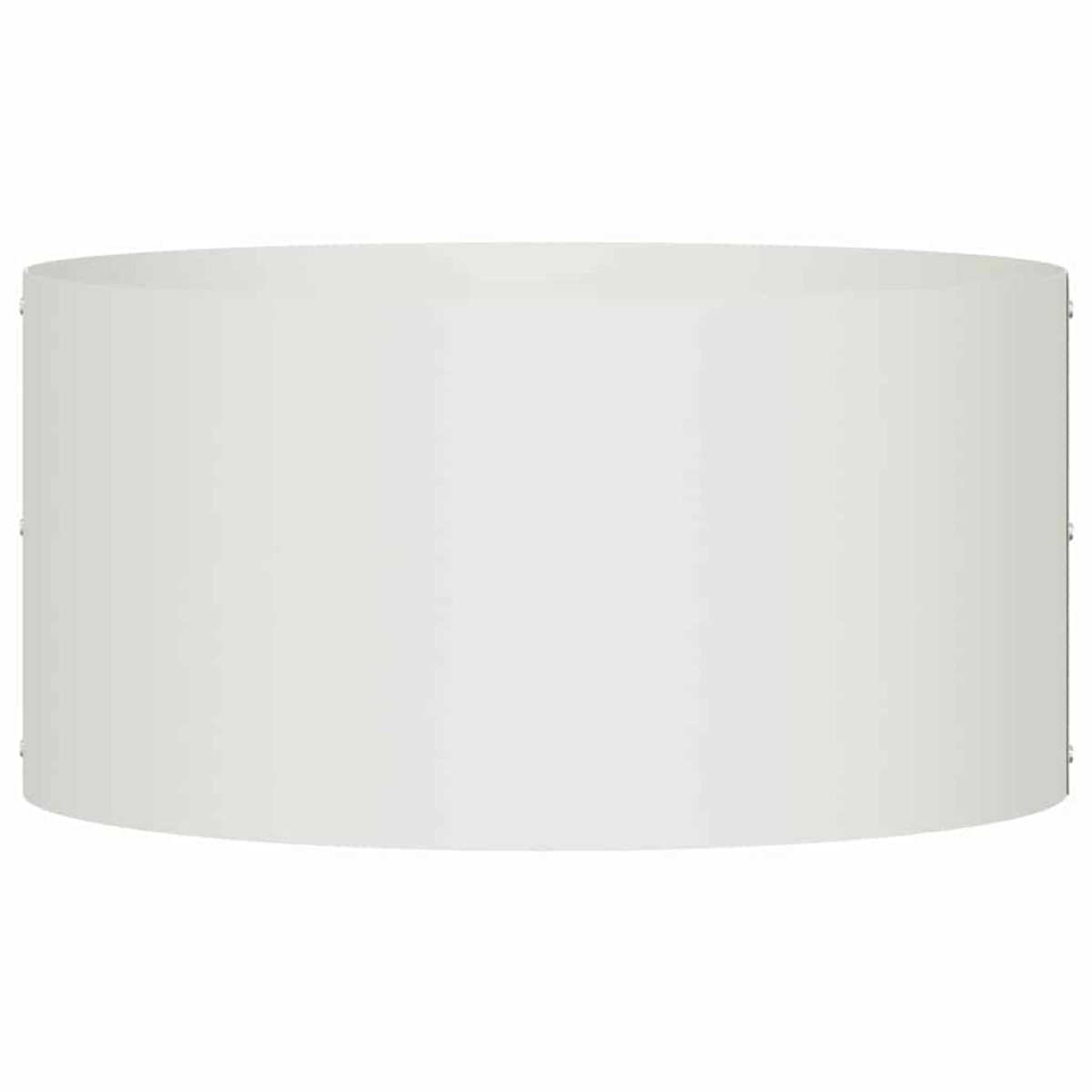 vidaXL Δακτύλιος γλάστρας Λευκό 40 x 40 x 20 cm Ψυχρής έλασης χάλυβας