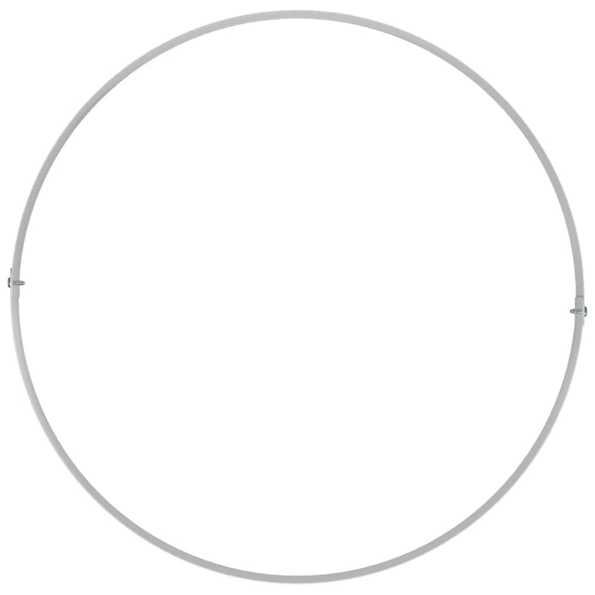 vidaXL Δακτύλιος γλάστρας Λευκό 40 x 40 x 20 cm Ψυχρής έλασης χάλυβας