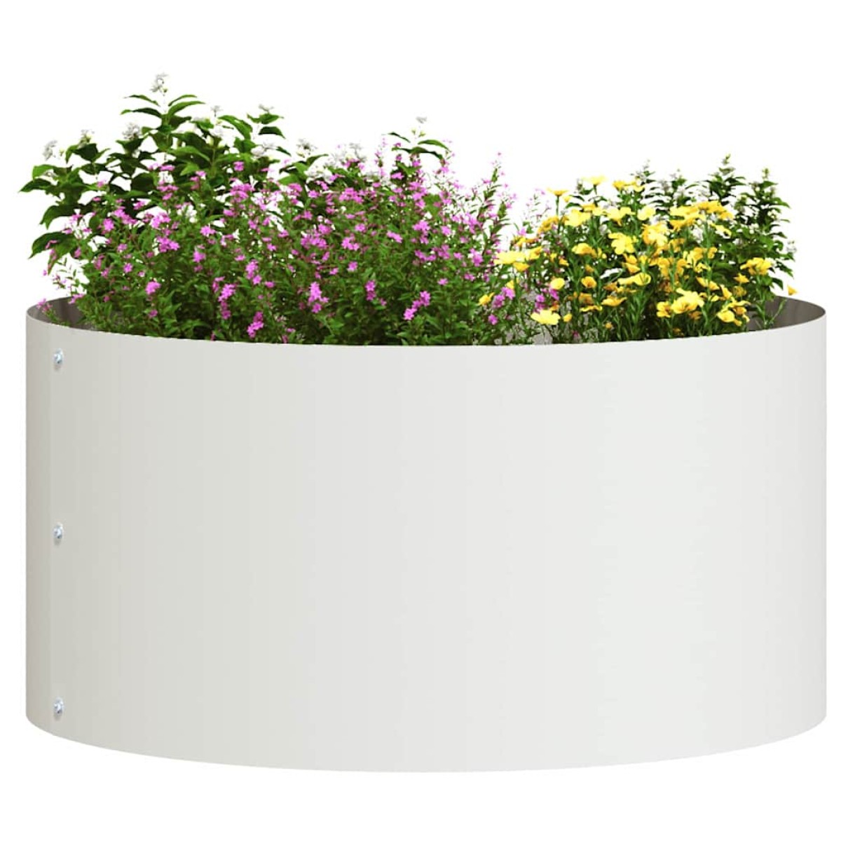 vidaXL Δακτύλιος γλάστρας 5 τμχ. Λευκό 40 x 40 x 20 cm