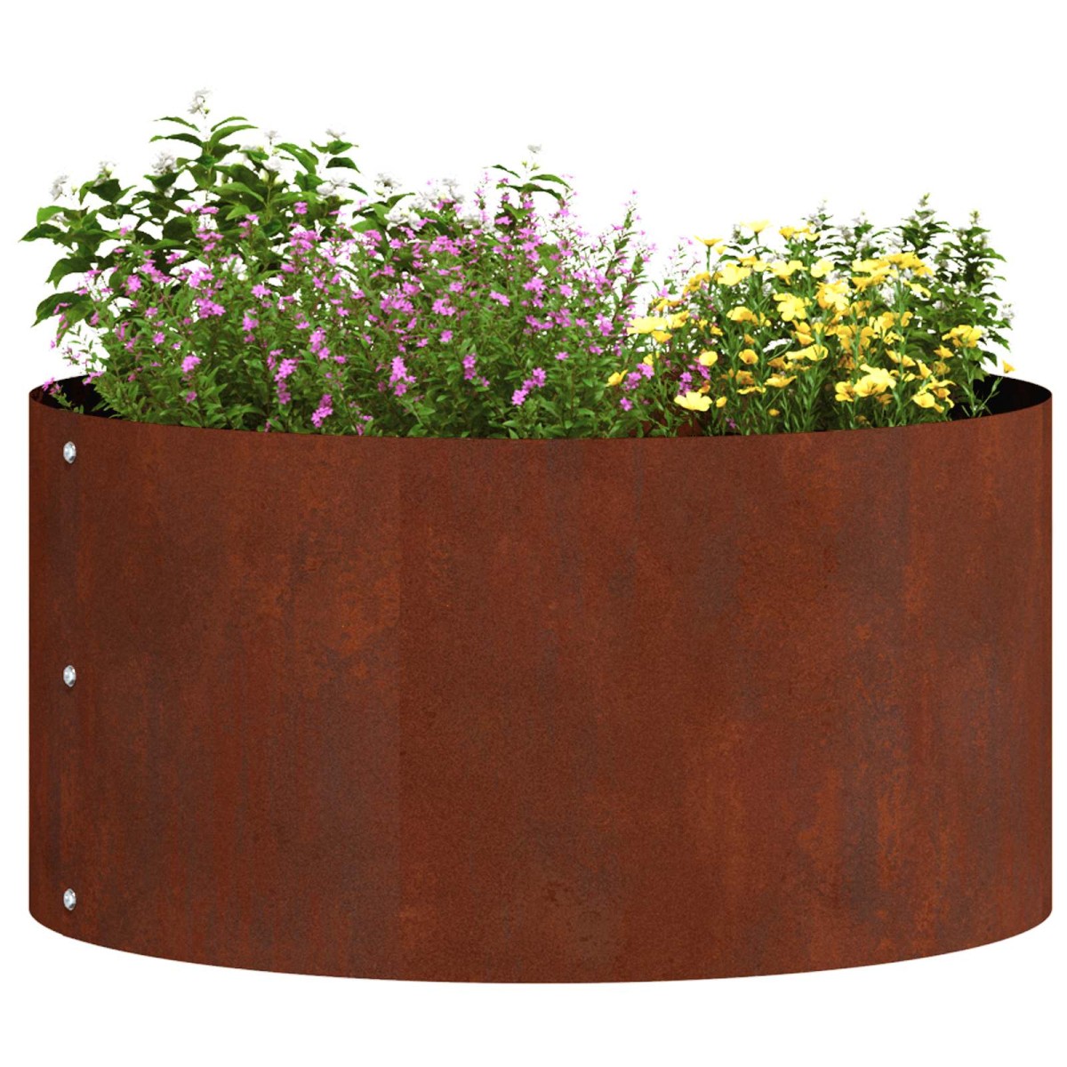 vidaXL Δακτύλιος γλάστρας Σκ rusty 40 x 40 x 20 cm