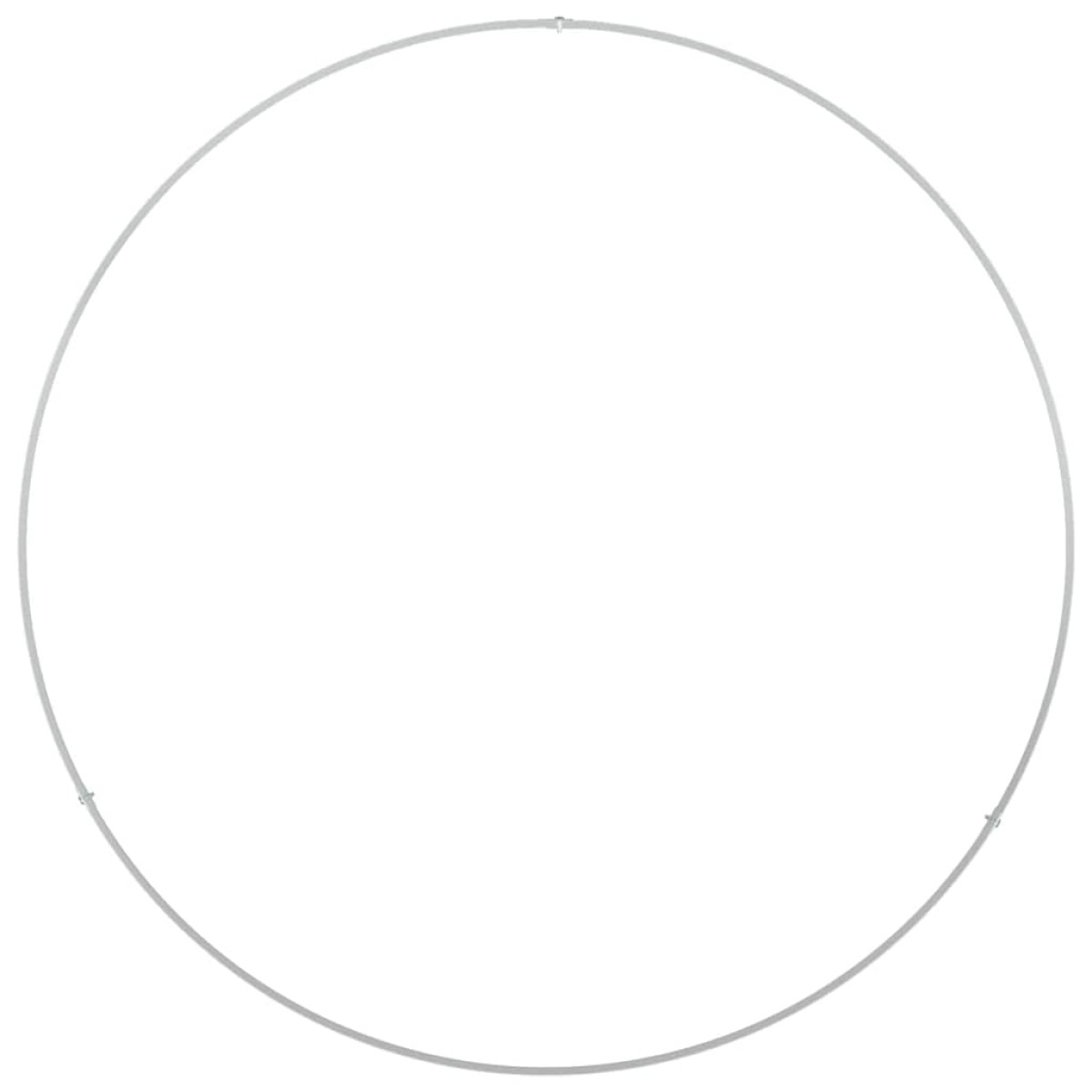 vidaXL Δακτύλιος γλάστρας 5 τμχ. Λευκό 80 x 80 x 20 cm